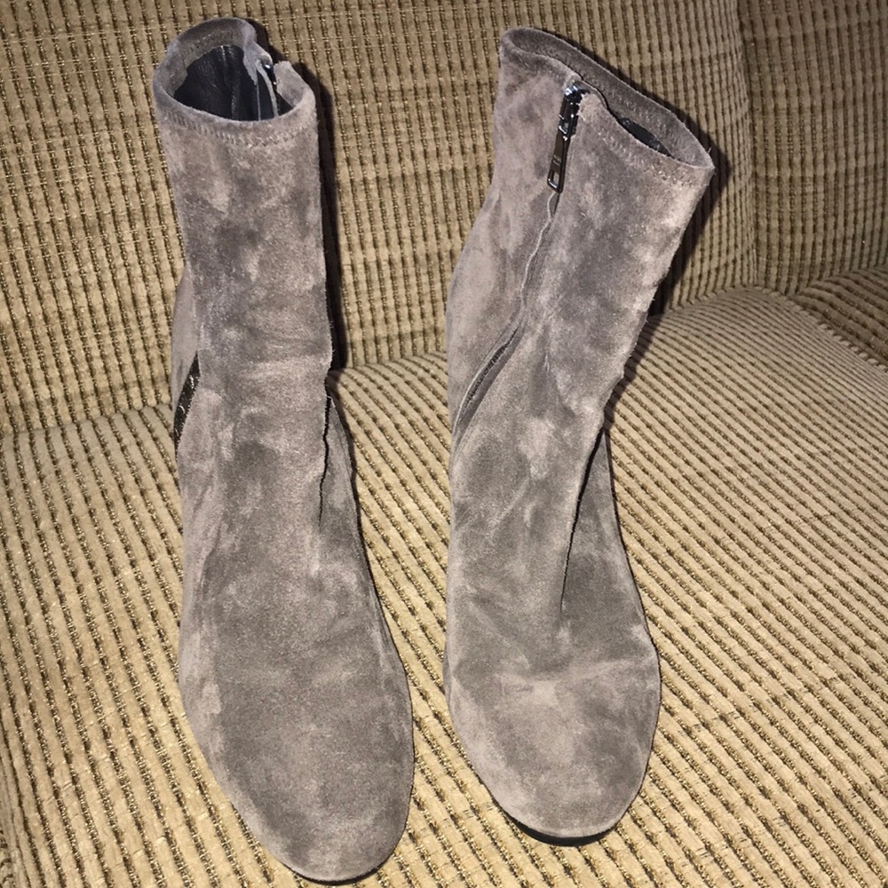 Prada brown suede boots